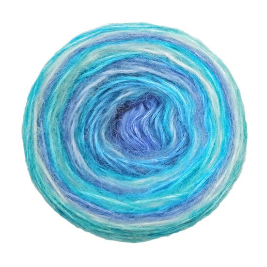 1 рулон пряжи градиента 133,9 дюйма пряжа мохеровая пряжа пряжа из смеси акрила и шерсти