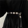 Simple Yet Fashionable Metal Chain Waist Belt For Women Versatile For Skirts And Outfits