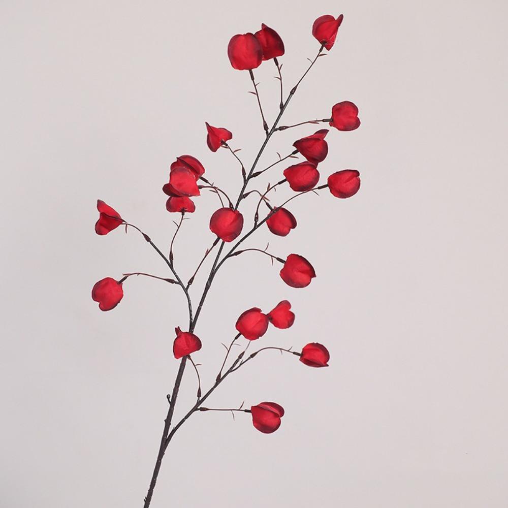 Long Branches Artificial Lantern Fruits Plastic Realistic Lantern Flower Branch Handmade Fake Flower Bouquets Photo Props