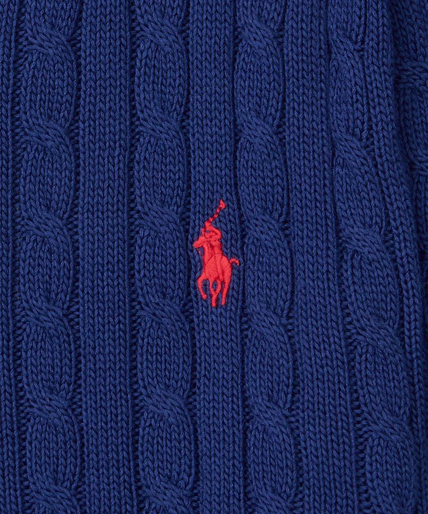 Polo Ralph Lauren [W] Cable Knit Cotton Short Sleeve Cardigan - Blue