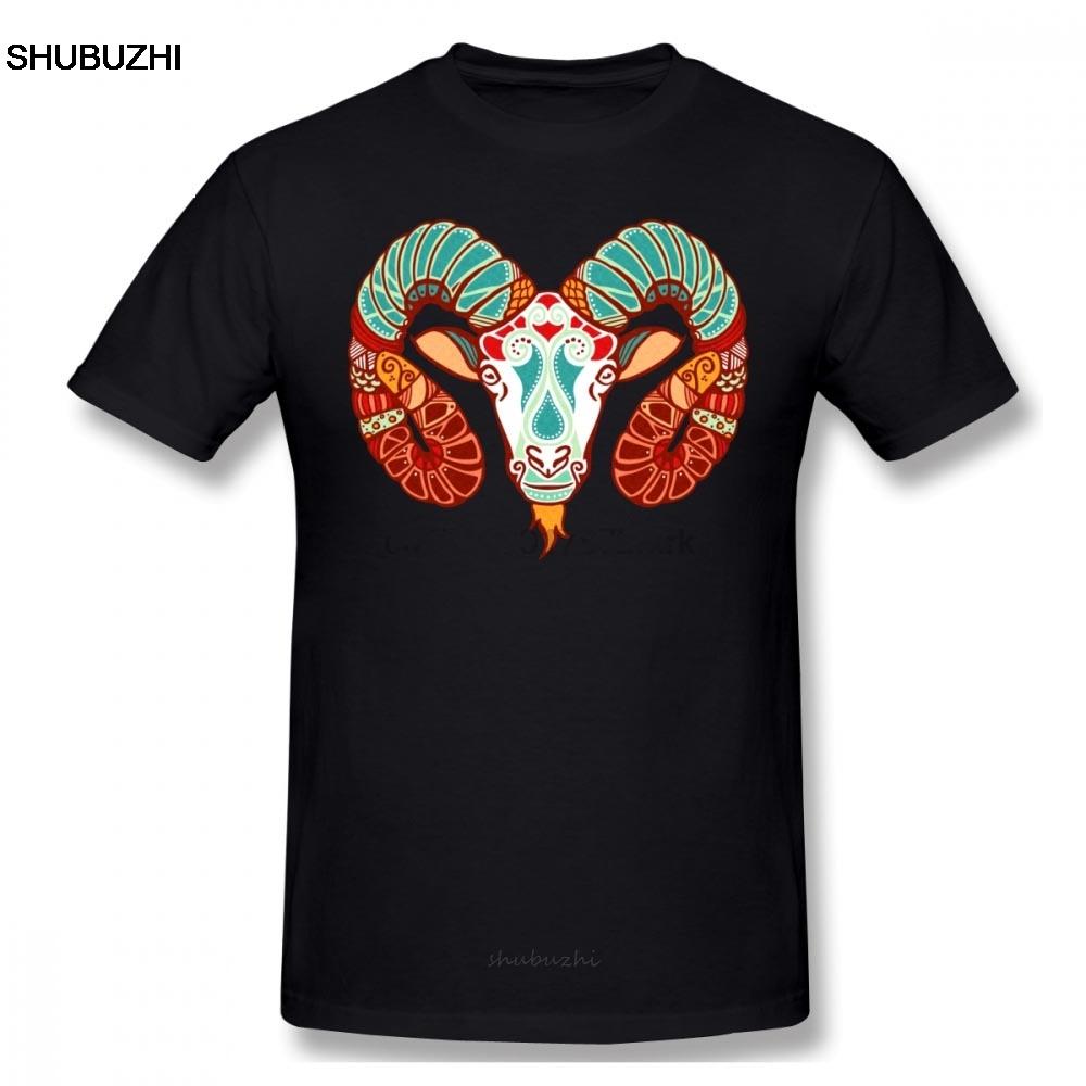 Aries T Shirt Aries Tshirt 100 Percent Cotton Plus Size Tee Shirt Basic Fun Short Sleeve Print Unisex Tshirt