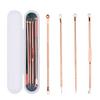 4pcs/set Blackhead Comedone Acne Pimple Belmish Extractor Spoon Vacuum Blackhead Remover Tools for Face Skin Care Tool