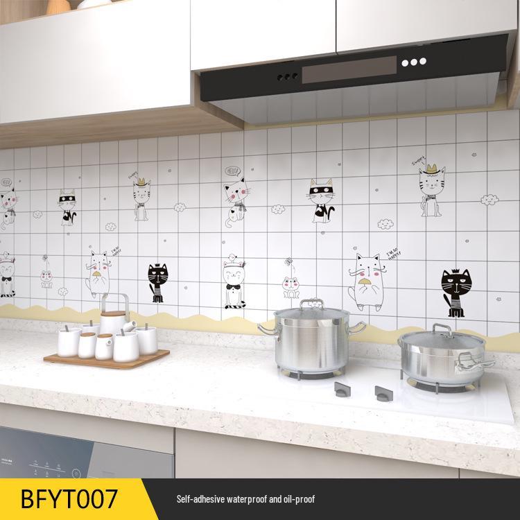 Маслостойкие и водостойкие наклейки на стену кухни: Обои для плиты против плесени, устойчивые к высоким температурам