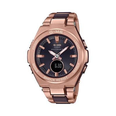 Baby-G MSG-W200CG-5AJF [G-MS Radio Solar Композитный браслет Bi-ColorIP Розовое золото X Коричневый] Круглый