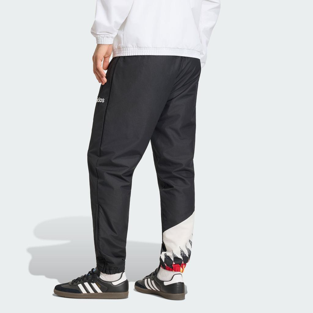 adidas Мужские вязаные спортивные штаны черные с умеренной манжетой