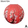 30cm Plum Blossom Round Paper Lantern Lamp Chinese Oriental Style Spring Festival Restaurant Wedding Home Decor Gifts