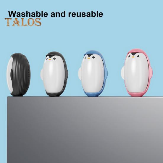 Ролик для удаления катышков в форме пингвина, многоразовый, супер липкий гель, многоразовый, моющийся, компактный, дорожный размер, средство для удаления катышков с одежды