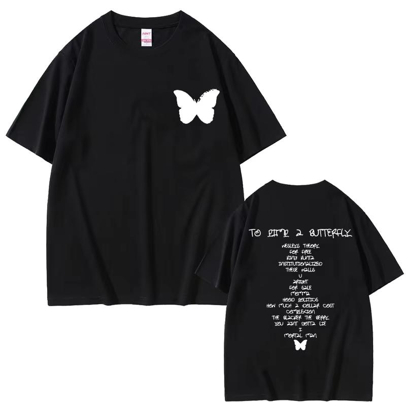 Rapper Kendrick Lamar DAMN Same Graphics T Shirt Summer Unisex Women Fashion Hip Hop Oversized TShirts Unisexs Vintage Cotton Tshirt