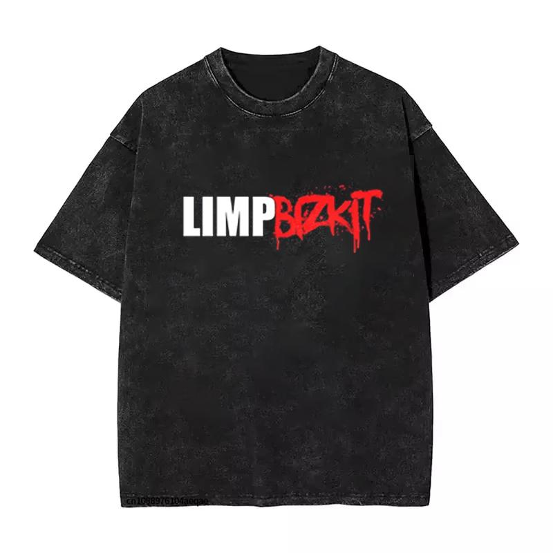 Футболка Rap Rock Limp Bizkit UK Europe Tour для мужчин и женщин, летняя, стираная, винтажная, хлопковая, ностальгическая, уличная