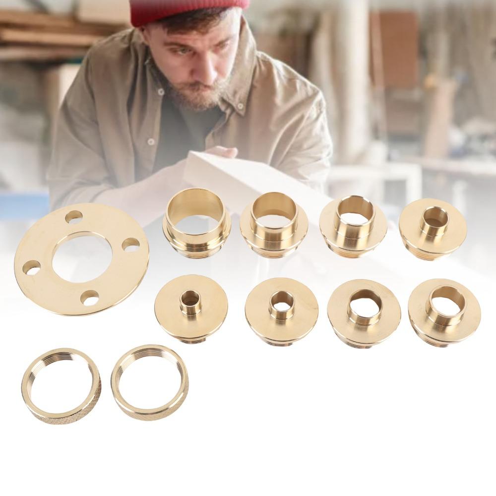 11 Pcs Premium Router Template Guide Brass Router Bushing Guide Set Router Guide Kit Woodworking
