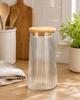1400 Glass Storage Jar with Bamboo Lid