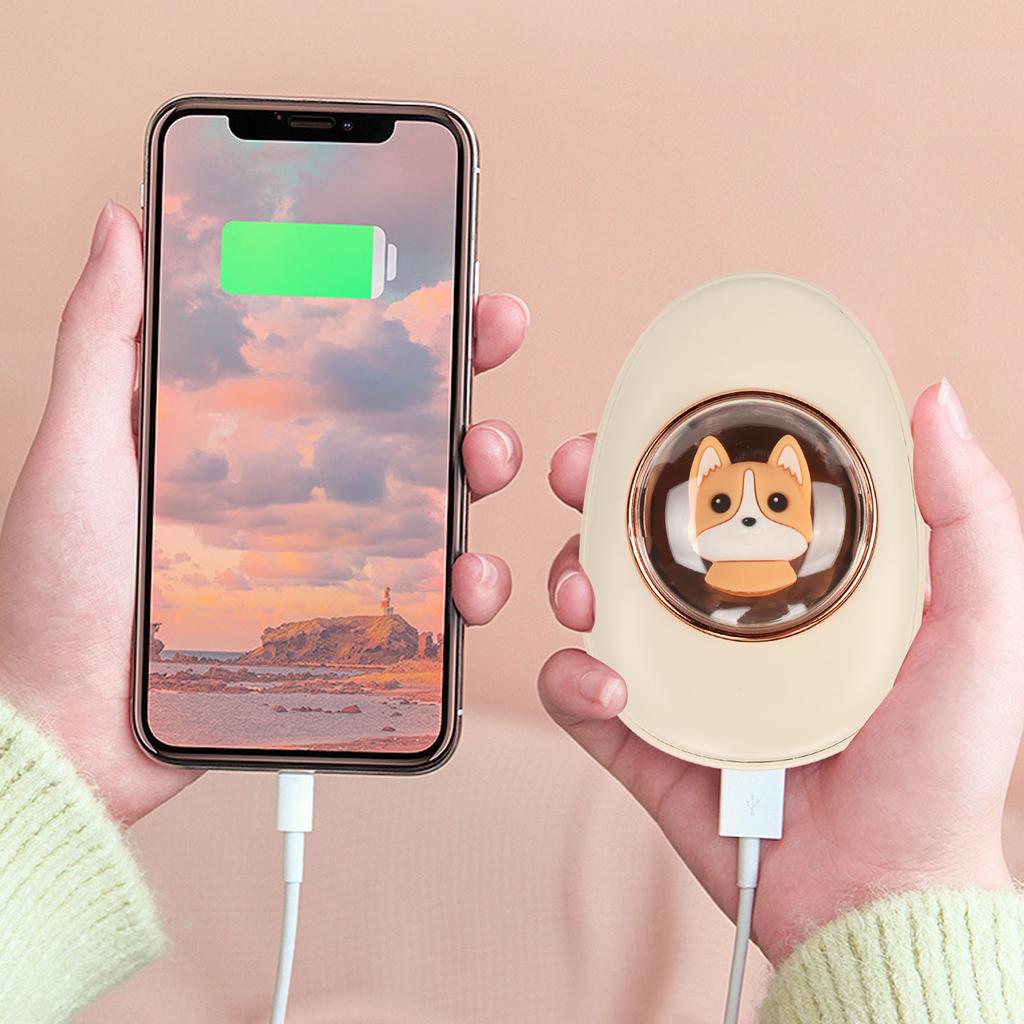 2 в 1 Электрическая грелка для рук Power Bank USB-зарядка Портативная капсульная электрическая грелка для рук на зиму