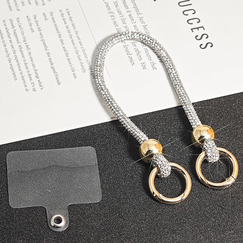 Яркий ремешок для телефона со стразами, чехол для телефона с цепочкой, ремешки, аксессуары для телефона