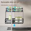 HPMILY Double-Layer Pull-Out Kitchen Spice Rack
