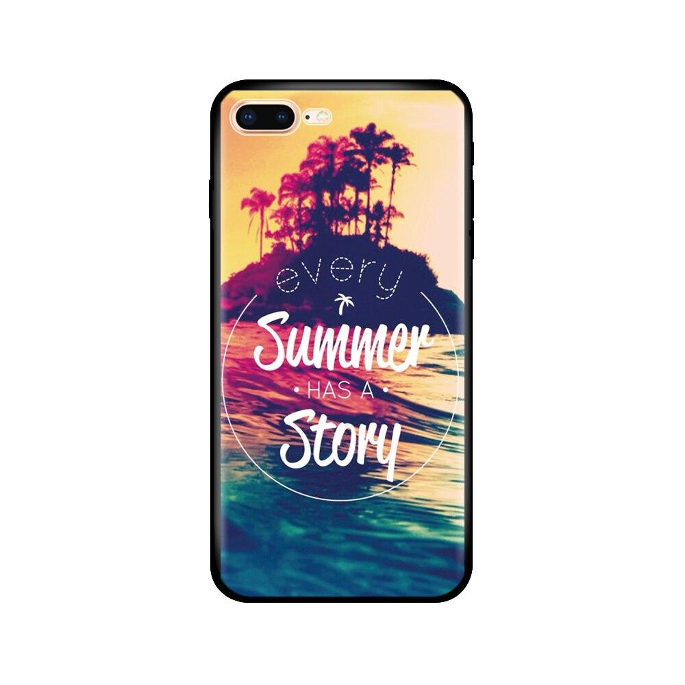 Для iPhone 7 8 Чехол силиконовый мягкий ТПУ Чехол для Apple iPhone 7 8 plus Сумка Funda coque etui bumper paiting черный ТПУ чехол