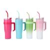 Новый стакан для машины с соломинкой Биг Мак стакан для льда с холодной изоляцией 304 термос из нержавеющей стали с ручкой