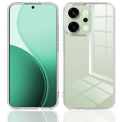Для Oppo Reno14 Pro 5G (Глобальный) Прозрачный чехол для телефона ТПУ+Акрил Противоударная задняя крышка для телефона