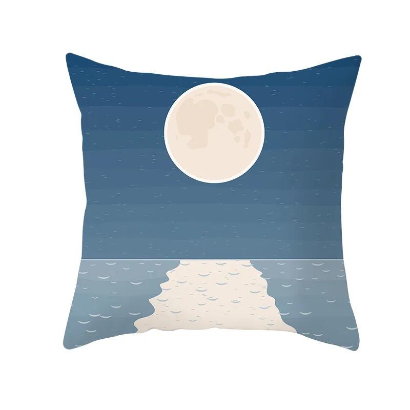 Наволочка с геометрическим абстрактным принтом в стиле ретро для автомобиля, украшения для офиса, гостиной, дома