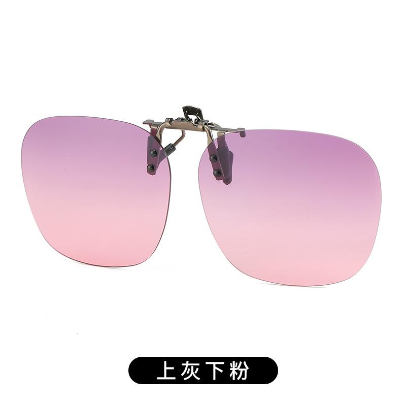 Солнцезащитные очки-клипсы, для рыбалки на открытом воздухе, для вождения, поляризационные, клипсовые, день и ночь, без оправы, многоугольные очки