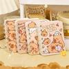 A7 4pcs Cute Capybara Spiral Notebook with Durable Hard Cover Animal Theme Mini Journal for Students Office Notes 80 Sheets/Pack