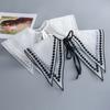 Small Shawl Women'S Cape Multi-Functional Decoration Fake Collar White And Black