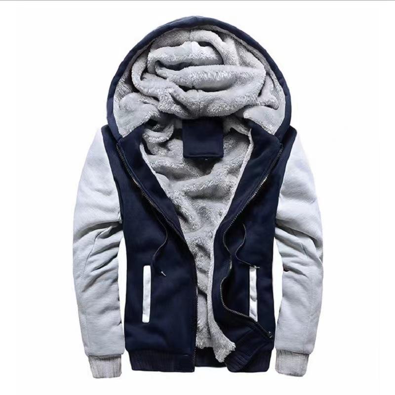 Popular Winter Camouflage Sweater Men's Casual Sports Cardigan Sweater Jacket Fleece Thickened Thermal Sweater