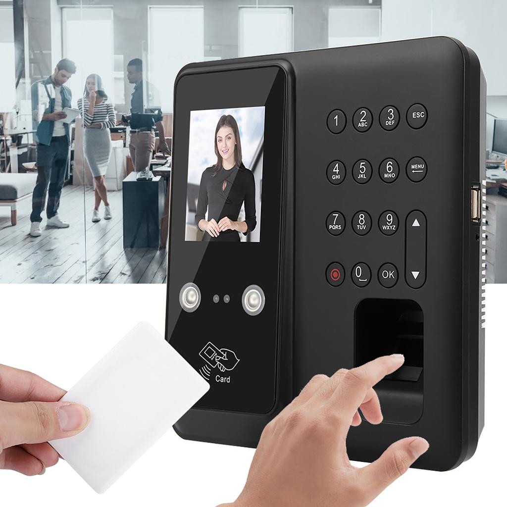 2.8-дюймовый TFT TCP/IP 125 кГц считыватель отпечатков пальцев RFID-карта пароль учет рабочего времени