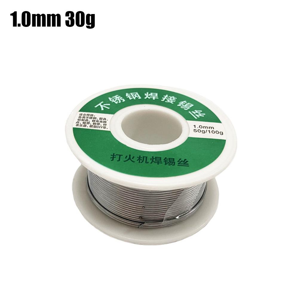 Припойная проволока 15/85 1,0 мм с сердечником из канифоли, оловянная припойная проволока, флюс для пайки и сварки 2,2%, железная проволока, катушка 50 г