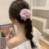 Резинка для волос Роза Веревка для волос Цветок камелии Эластичная резинка для волос Креативная сетчатая резинка для волос с цветком Женская