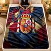 Flannel BlanketSpain Football Warm Soft Throw Blanket for Indoor Sofa Bed Living Room Use