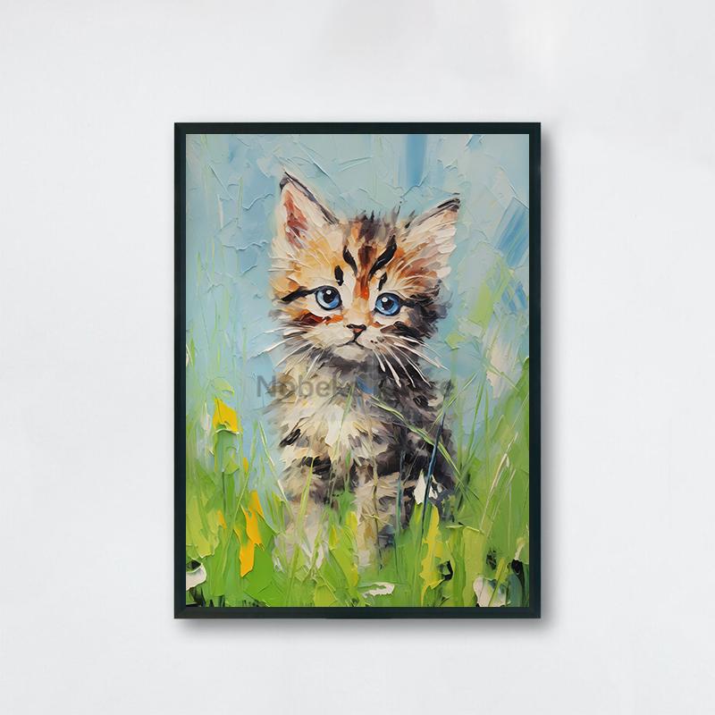 Милые детские плакаты с животными Милые принты с дикой природой Картина маслом на холсте Лесные настенные художественные картины Украшения для детской комнаты