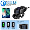 12V Двойное QC3.0 Мотоциклетное USB Быстрое Зарядное Устройство для Телефона Водонепроницаемый USB Порт Розетка Разъем с Цифровым Вольтметром Мото Аксессуары