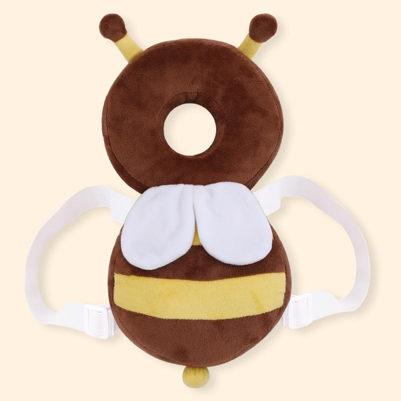 Baby Walking Head Protection Pillow, Anti-Fall Cushion for Learning To Walk, Breathable Head Pad, Little Bee Anti-Fall Helmet