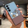 AniME-T-Том и Джерри Кавайный Чехол Для Телефона Для Samsung A56 A36 A26 A16 A15 A25 A35 A55 A14 A34 A24 A54 Черный Мягкий Чехол
