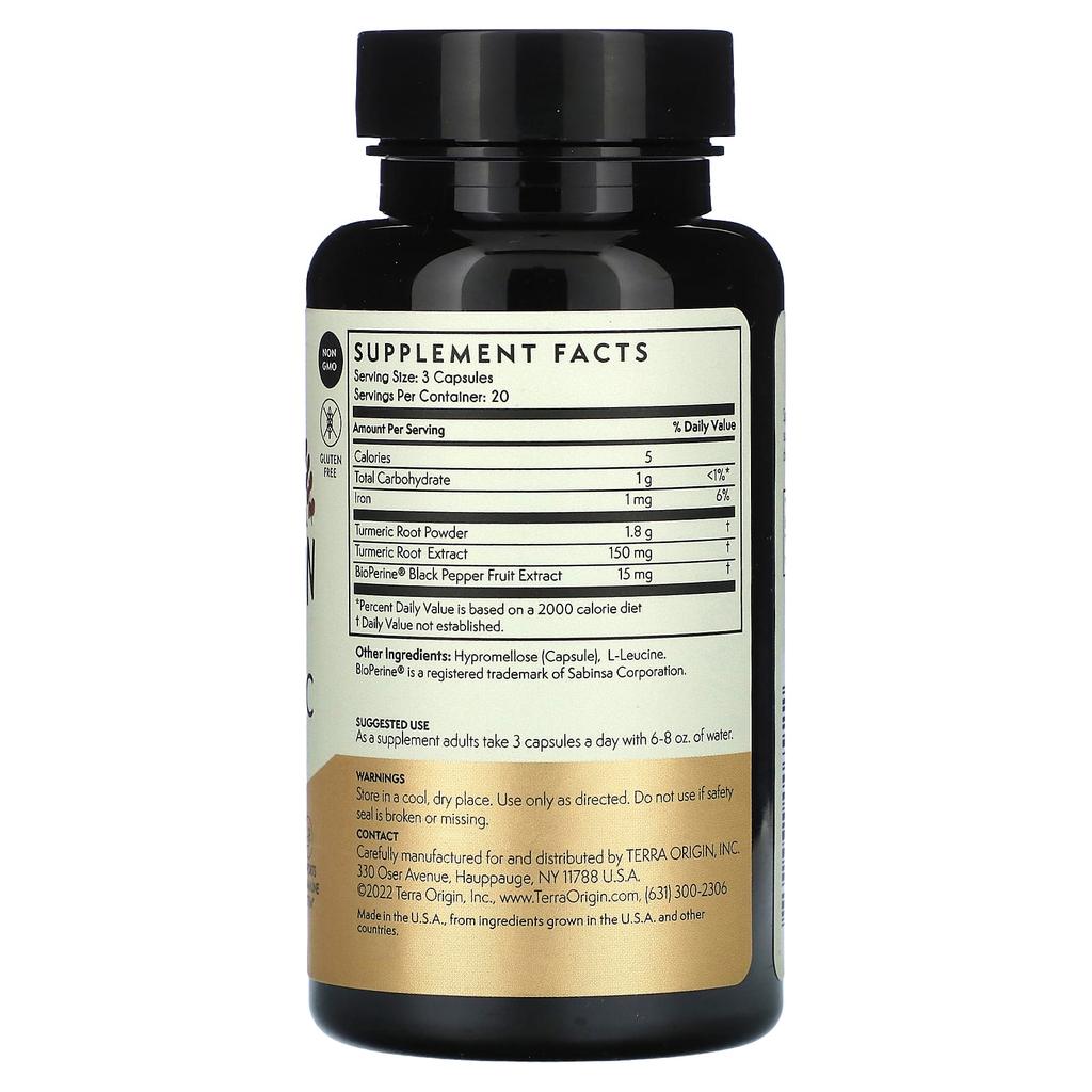 Turmeric with Bioperine, 60 Veggie Capsules