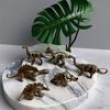 Vintage Dinosaur Statue Zinc Zinc Alloy Children Dinosaur Toy Lucky Dinosaur Miniatures  Decoration Crafts