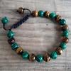 Tiger Eye Malachite Bracelet Energy Muse Transformation Healing Jewelry Crystals Good Fortune Bracelets Womens Mens Gift