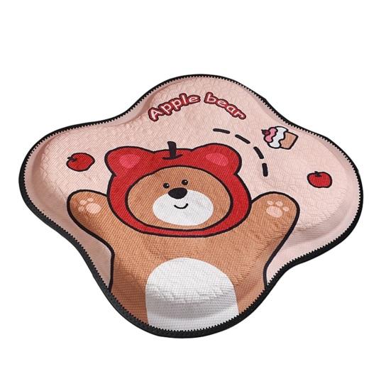 Yousheng Gel Car Seat Cushion Breathable Cooling Ice Silk Mat for Office Chair Cute Cartoon Non-Slip Pad for Summer Driving & Desk Work