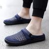 Полые дышащие сетчатые полусапоги с крупными отверстиями, плетеные, большого размера, уличные пляжные шлепанцы, легкие балетки