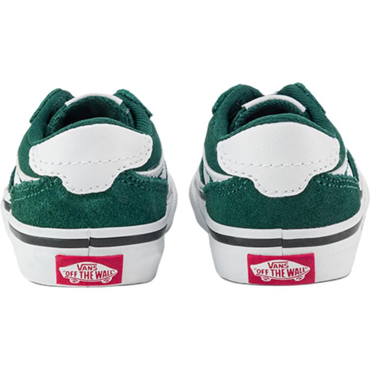 Vans Brooklyn Ls Casual Series Comfortable Versatile Durable Low-Top Walking Shoes Baby Shoes Green VN000DBQEME