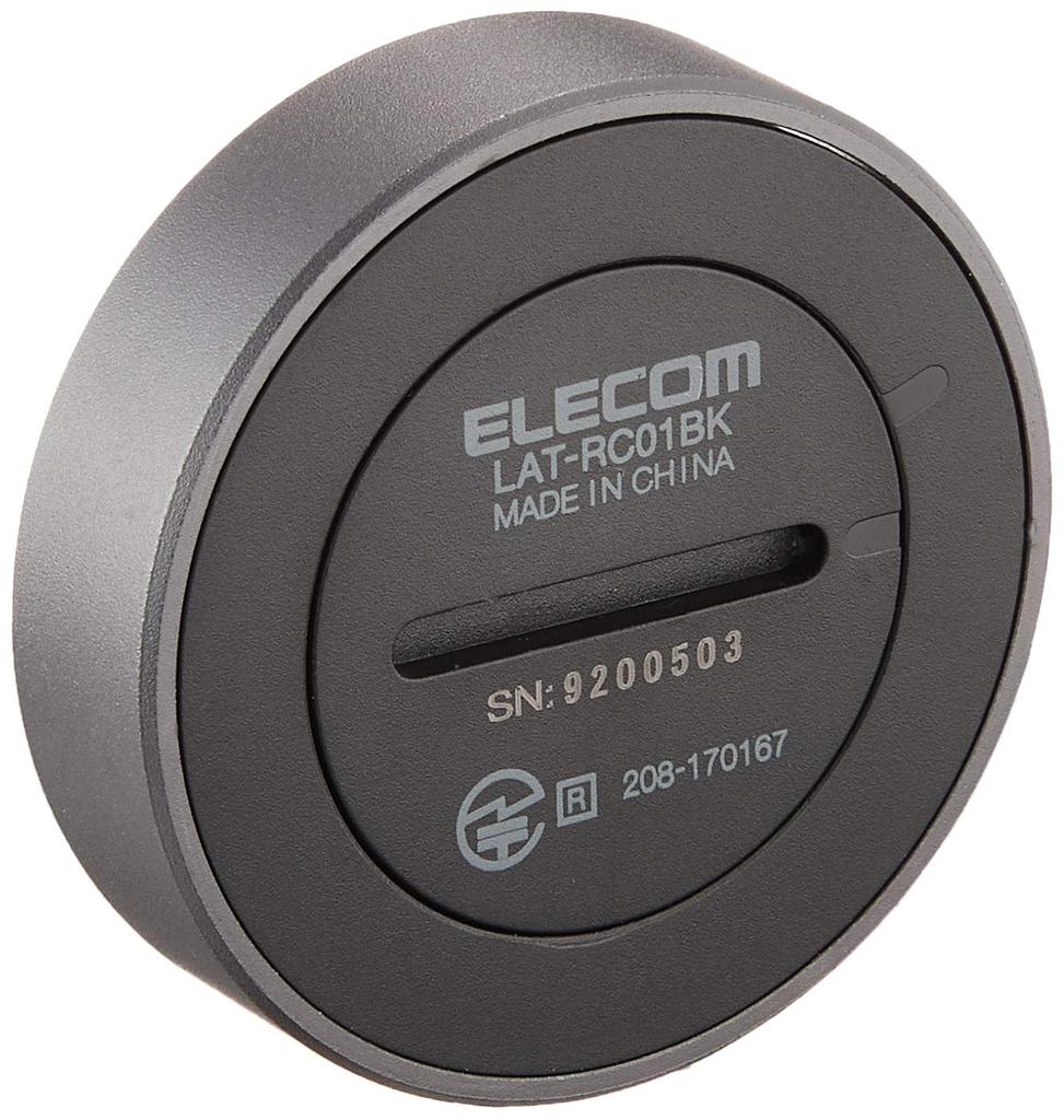 ELECOM Мультимедийный пульт дистанционного управления Bluetooth Wireless [Включая управление музыкой и функцию затвора HandCamera] Автомобильный держатель на руль, черный LAT-RC01BK