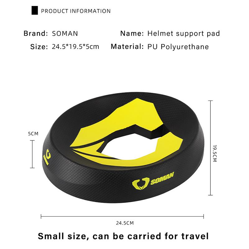 SOMAN Helmet Support Pad Portable Motorcycle Helmets Stand Donut Ring Scratch-resistant Anti-skid Anti-scratch
