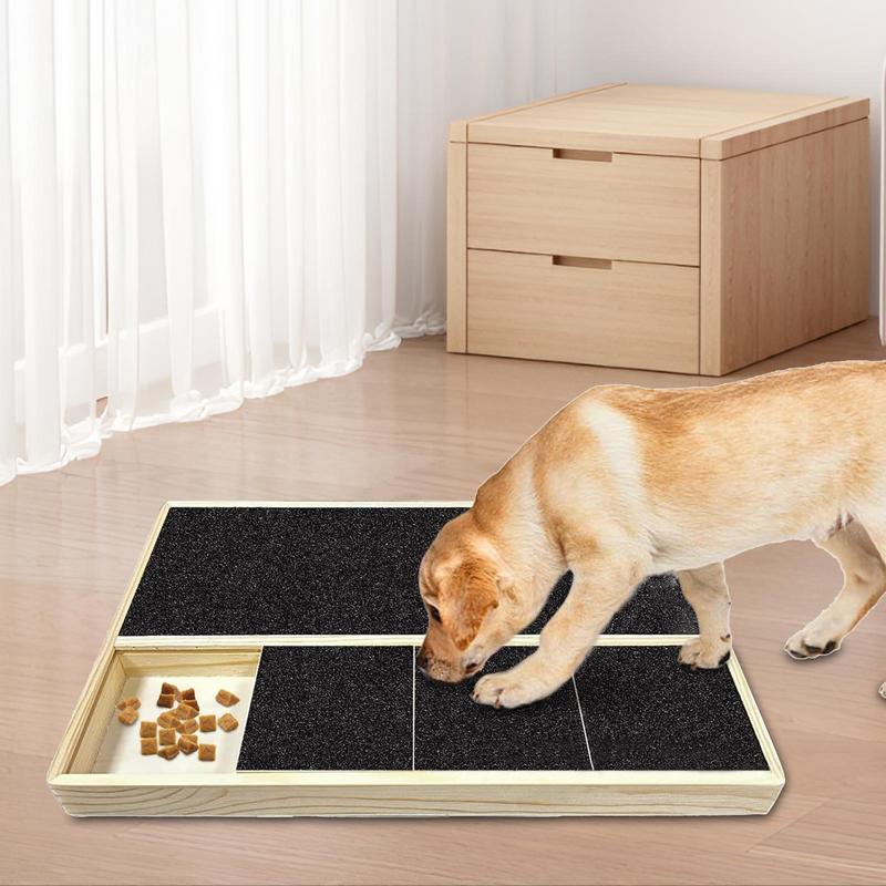 Dogs Scratch Square Pad Pet Paw Nail Square Scratch Trimming Board Wood Filing Scratchboard Polish Pads For Pet Dog Medium Dog