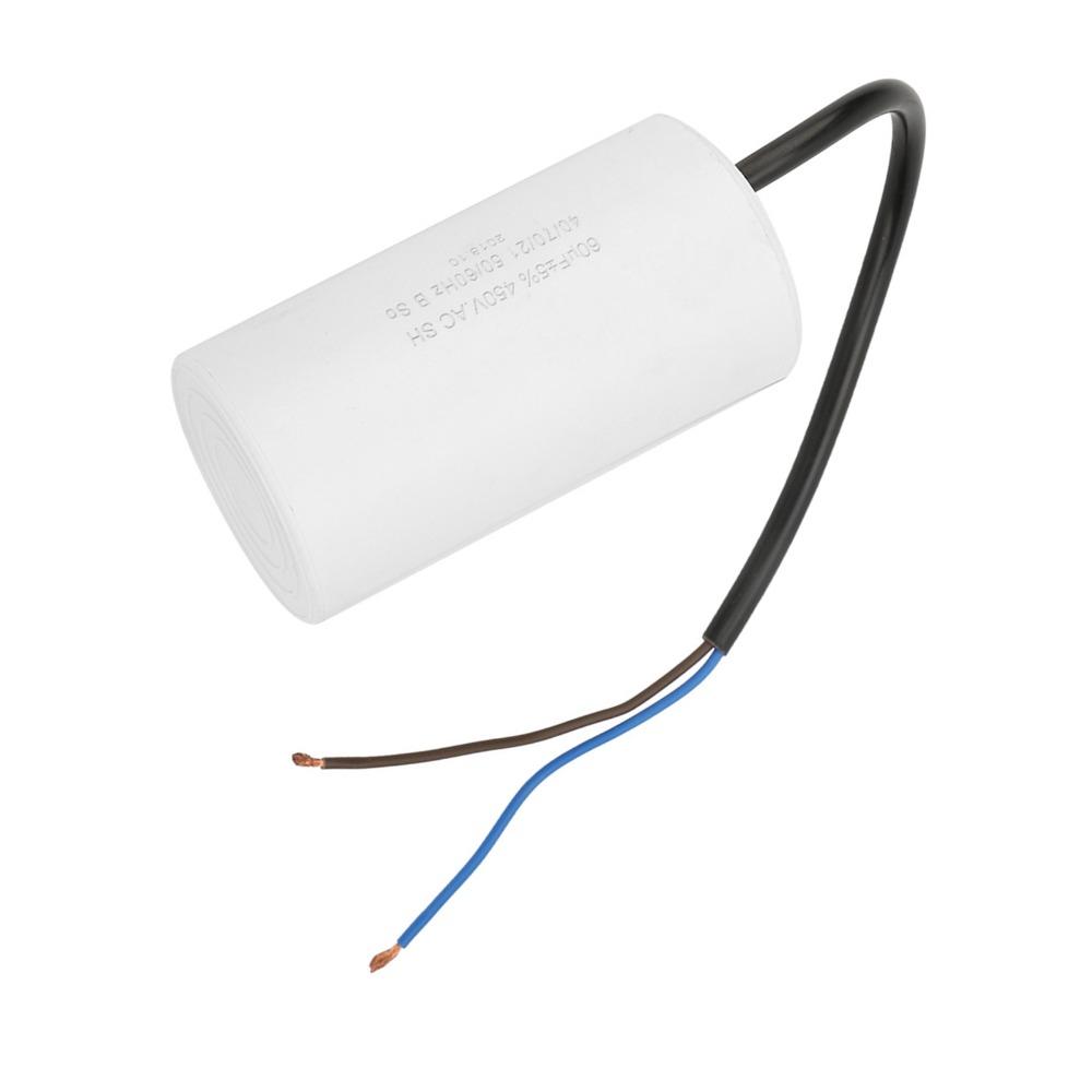 450V CBB60 Motor Running Capacitor Wire Lead Motor Starting Capacitor Motor Start Applications