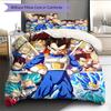 Vegeta Dragon Ball Pattern Bedding Home Decoration Birthday Gift (1 * duvet cover + 2 * pillowcase, without core)