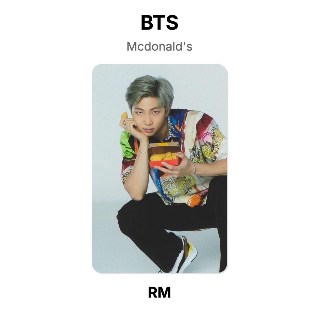 BTS Официальная фотокарточка McDonald's