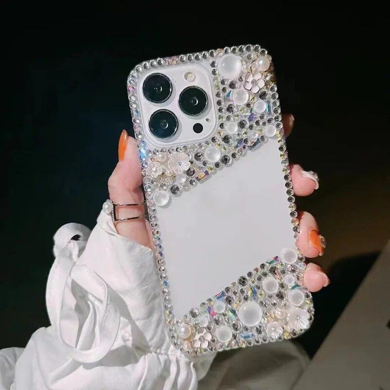 Металлический чехол-держатель с кольцом на палец для iPhone 15 14 13 12 11 Pro Max с блестящим бриллиантом чехол для Samsung S24 S23 S22 Ultra S20 A34 A14 A34 A54 A55 A33 A53