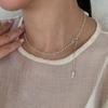 Melliv Shimmer Cutting Chain Necklace_mvn50