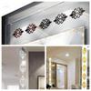 Embellishment Porch Ornament Mirror Wall Stickers Flower Shape Decal Home Decor 3D Floral Mural