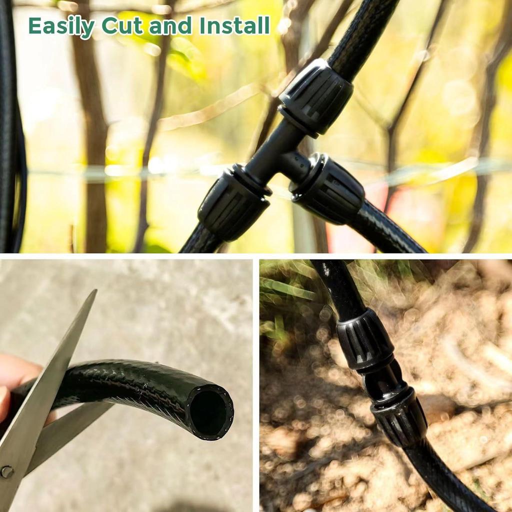 Комплект капельного полива для трансграничного использования: 16 ПВХ Магистраль и 1/2" Капилляр для микродождевания для полива сада